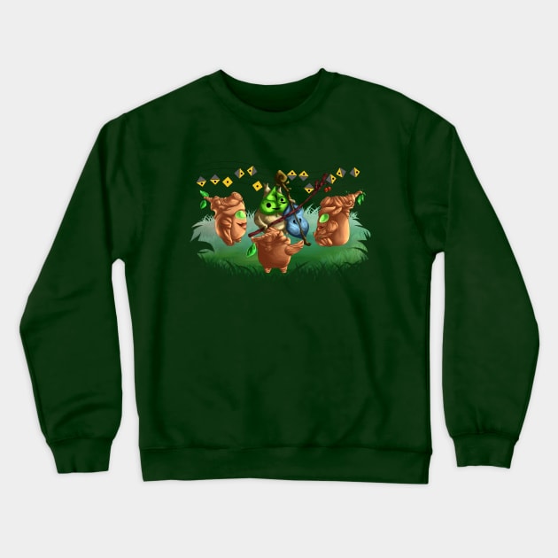 Music in the Forest Crewneck Sweatshirt by hellotwinsies